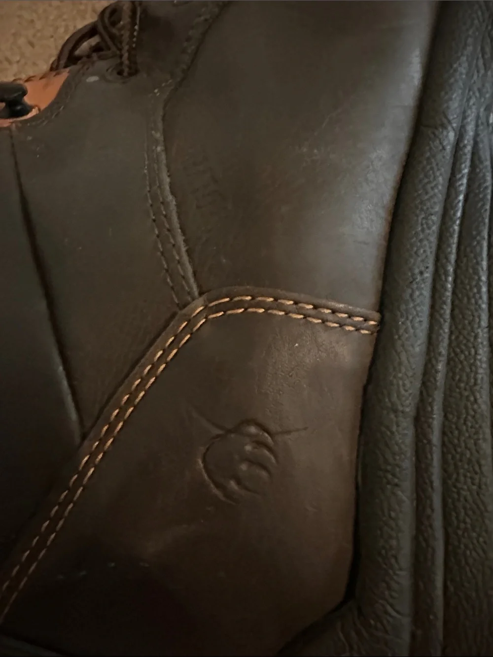Wolverine Dark Brown Lace-Up Work Boots